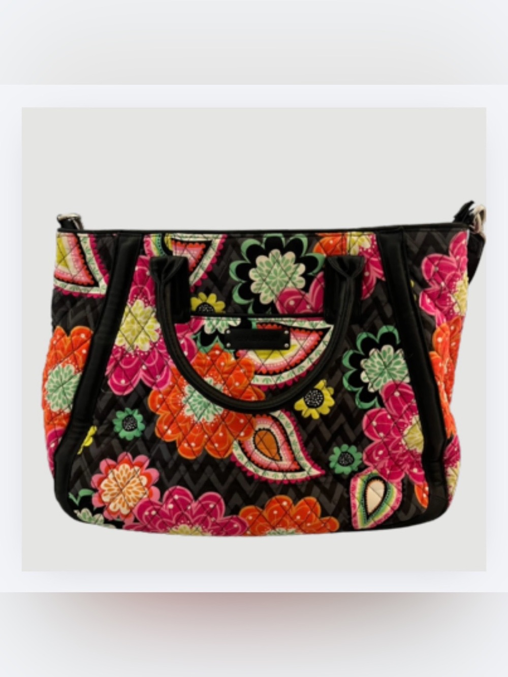 Vera Bradley Ziggy Zinnia *RETIRED*
Trapeze Pink and Orange Floral Tote Bag